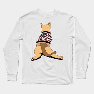 curry the cat who wears clothes Long Sleeve T-Shirt